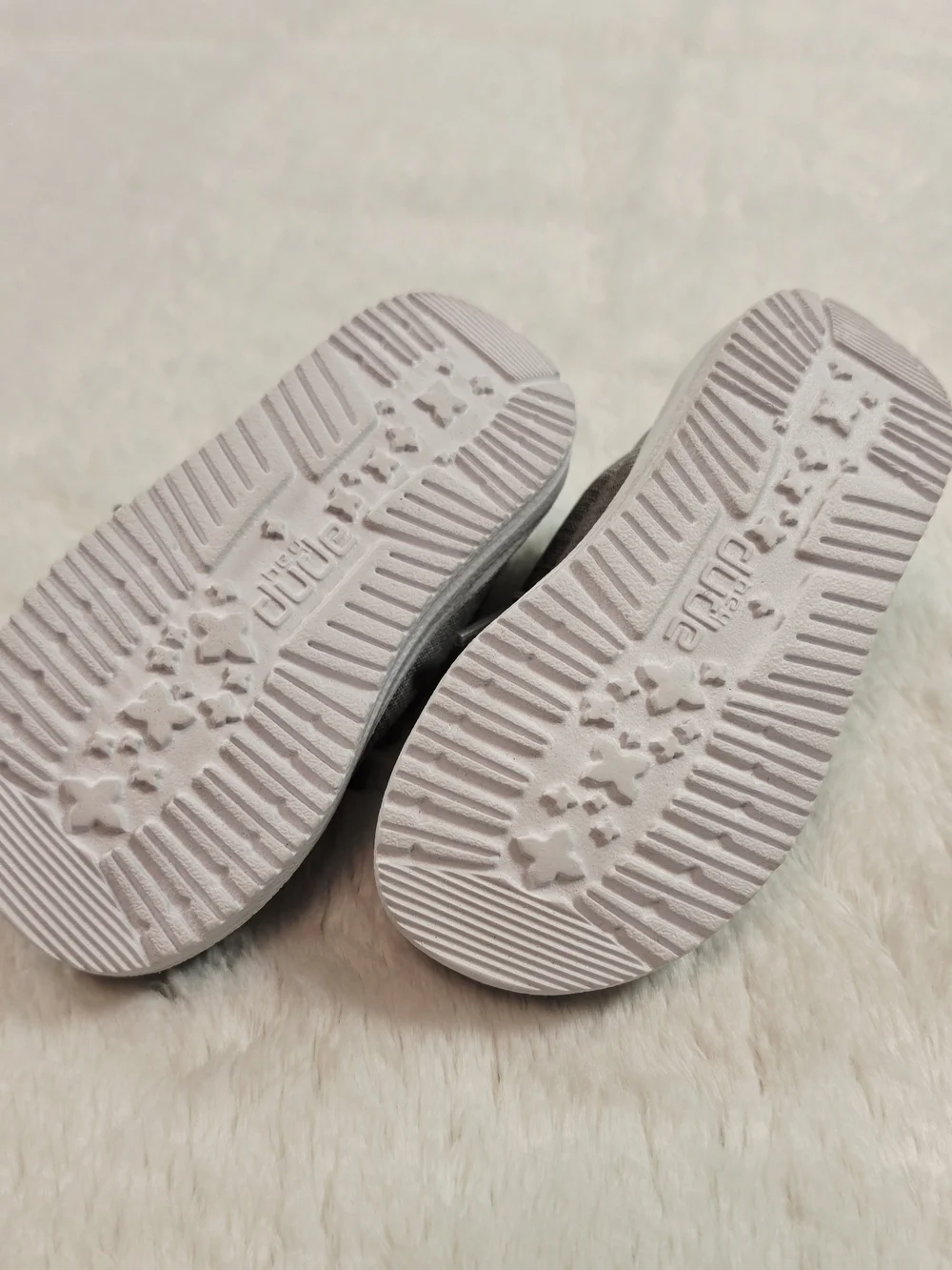 Hey Dude Baby Grey Knit Slip-On Sneakers with Elastic Laces